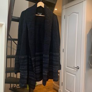 Vince Knit Navy & Black Shawl